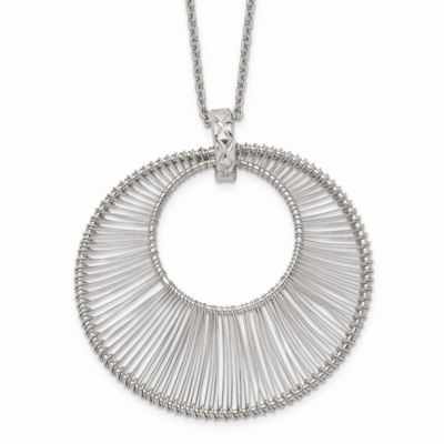 Wire Circle 2 Inch Extension Necklace Stainless Steel Polished SRN1692-16.5 by Chisel, MPN: SRN1692…