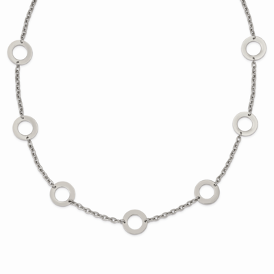 Circles 26 Inch Necklace Stainless Steel Polished SRN627-26 by Chisel, MPN: SRN627-26, 886774041933