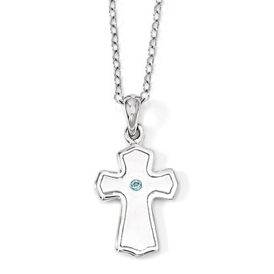 Child Of God (Boy) 14 Inch . Necklace Sterling Silver with Diamonds QSX552, MPN: QSX552, 8867742541…