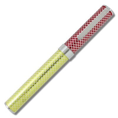 Acme Atp Red &amp; Yellow Gloss Roller Ball Pen Anodized Aluminum Prototype ATP02RAE1, MPN: ATP02RAE1
