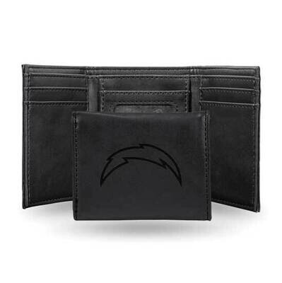 NFL LA Chargers Black Faux Leather Trifold Wallet GC7776, MPN: GC7776, 767345901019