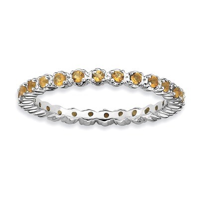 Citrine Ring - Sterling Silver QSK360, MPN: QSK360, 883957125114