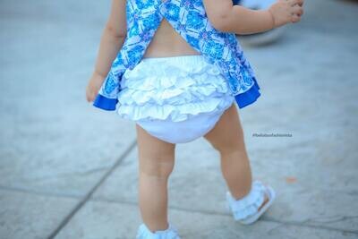 Baby Bloomers White Ruffle Back Baby Bloomer White Baby Bloomers White Diaper Cover Baby Diaper Cov…