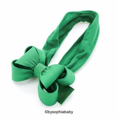 Green Baby Bow Headband Green Baby Headband Bow Headband Newborn Headband Baby Girl Headband Photog…