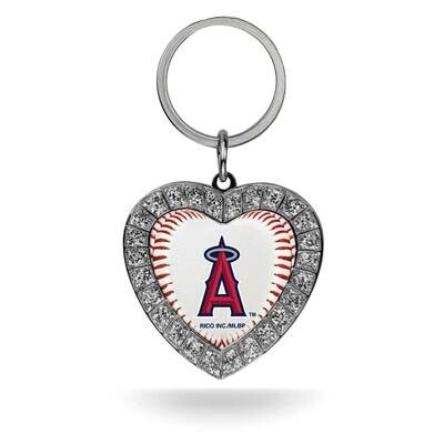 MLB LA Angels Rhinestone Heart Key Ring GC7882, MPN: GC7882, 94746939458