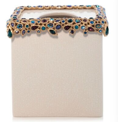 Jay Strongwater Emerson Bejeweled Tissue Box Peacock SDH8891-208, MPN: SDH8891-208, 848510042673