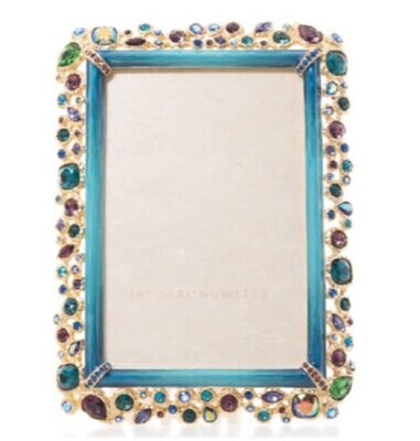 Jay Strongwater Emery Bejeweled 4&quot; x 6&quot; Picture Frame SPF5813-208, MPN: SPF5813-208,