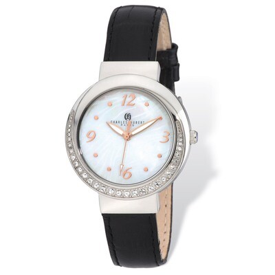 Charles Hubert Stainless Steel Leather Band 38mm Watch Ladies XWA4923, MPN: XWA4923, 848870007343
