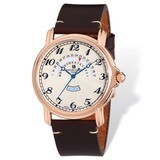 Charles Hubert Rose-plated Leather Band Round Watch Men&#39;s XWA4825, MPN: XWA4825, 848870007039