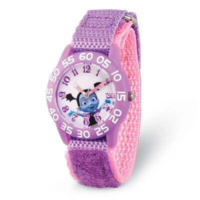 Disney Kids Vampirina Purple Strap Acrylic Time Teacher Watch  XWA5788, MPN: XWA5788, 842885102611