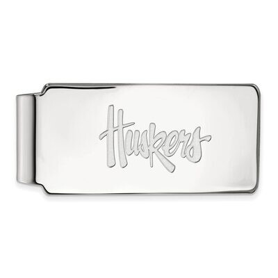 University of Nebraska Money Clip 14k White Gold 4W012UNE, MPN: 4W012UNE, 886774839585