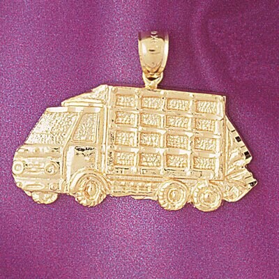 Dazzlers Jewelry Truck Pendant Necklace Charm Bracelet in Yellow, White or Rose Gold 4370, MPN: DZ-…