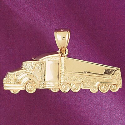 Dazzlers Jewelry Truck Pendant Necklace Charm Bracelet in Yellow, White or Rose Gold 4366, MPN: DZ-…