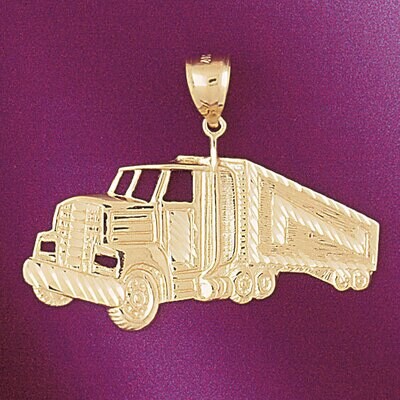 Dazzlers Jewelry Truck Pendant Necklace Charm Bracelet in Yellow, White or Rose Gold 4363, MPN: DZ-…