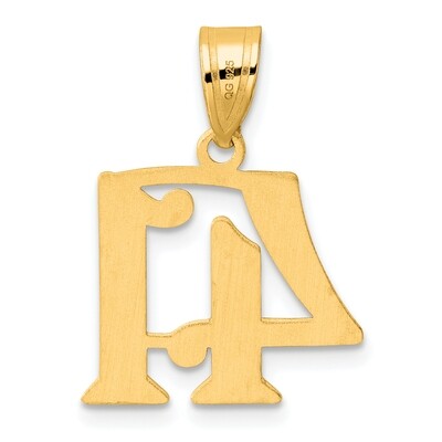 Number 41 Pendant 14k Gold Polished APN41, MPN: APN41, 196904080115