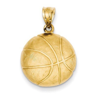 Basketball Charm 14k Gold C41, MPN: C41, 883957860220