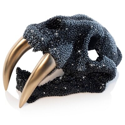 Jay Strongwater Wynter Saber-Toothed Tiger Skull Black Onyx SDH1963-220, MPN: SDH1963-220, 84851004…