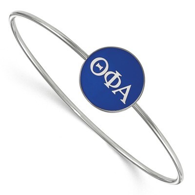 Theta Phi Alpha Enameled Slip-on Bangle Sterling Silver SS024TPA-8, MPN: SS024TPA-8, 191101103575