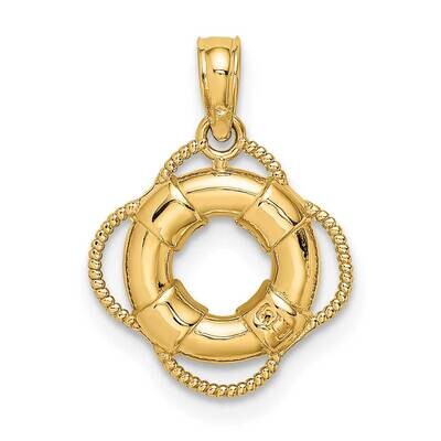 Lifesaver Charm 14k Gold D4170, MPN: D4170, 196904086285