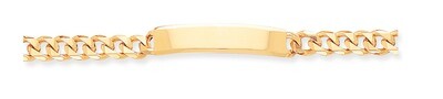 Hand-polished Traditional Link ID Bracelet 8 Inch 14k Gold LK118ID-8, MPN: LK118ID-8, 883957396224