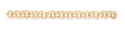 Double Link Charm Bracelet 8 Inch 14k Gold DO509-8, MPN: DO509-8, 883957487717