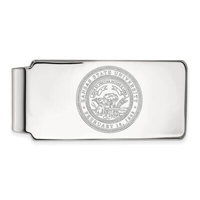 Kansas State University Money Clip Crest 14k White Gold 4W064KSU, MPN: 4W064KSU, 886774852997