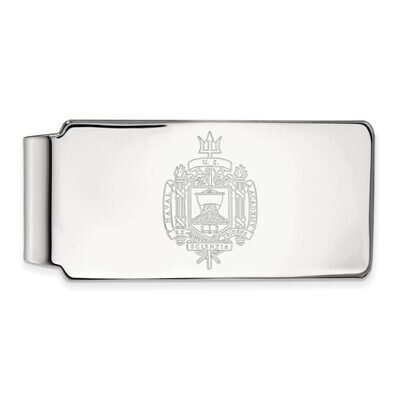 Navy Money Clip Crest 14k White Gold 4W039USN, MPN: 4W039USN, 886774847504