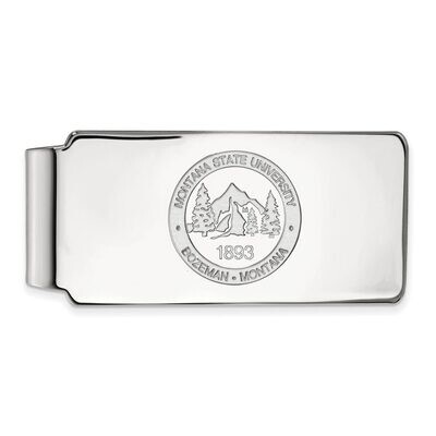 Montana State University Money Clip Crest 14k White Gold 4W029MTU, MPN: 4W029MTU, 886774845869