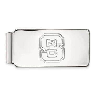 North Carolina State University Money Clip 14k White Gold 4W025NCS, MPN: 4W025NCS, 886774844374