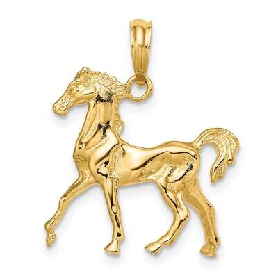 Horse Charm 14k Gold 3-D K6512, MPN: K6512, 637218001330