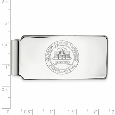 Southern Illinois University Money Clip Crest - 14k White Gold 4W024SIU, MPN: 4W024SIU, 886774844022