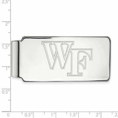 Wake Forest University Money Clip - 14k White Gold 4W019WFU, MPN: 4W019WFU, 886774842592