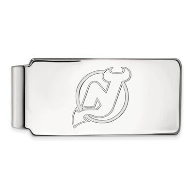 New Jersey Devils Money Clip 14k White Gold 4W016DVL, MPN: 4W016DVL, 886774737713