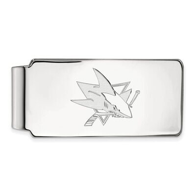 San Jose Sharks Money Clip 14k White Gold 4W016SHA, MPN: 4W016SHA, 886774737768