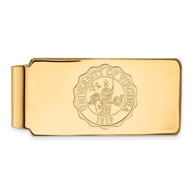 University of Virginia Money Clip Crest 14k Yellow Gold 4Y070UVA, MPN: 4Y070UVA, 886774887654