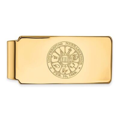 University of Nebraska Money Clip Crest 14k Yellow Gold 4Y047UNE, MPN: 4Y047UNE, 886774883304