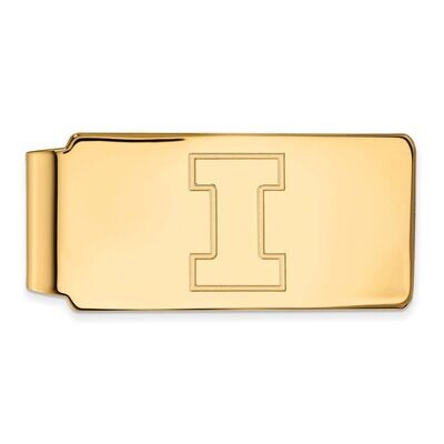 University of Illinois Money Clip 14k Yellow Gold 4Y025UIL, MPN: 4Y025UIL, 886774877594