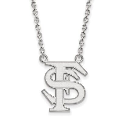 Florida State University Large Pendant with Necklace Sterling Silver SS016FSU-18, MPN: SS016FSU-18,…