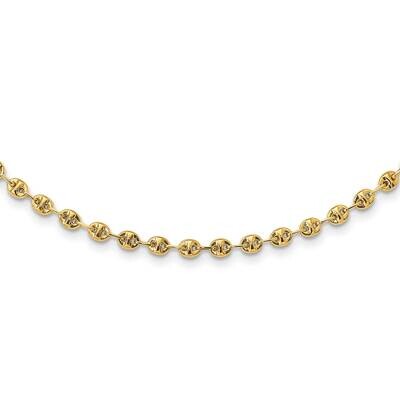 Fancy Link Necklace 18 Inch 14k Gold Polished SF2844-18, MPN: SF2844-18, 883957930787