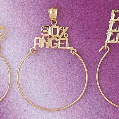 Dazzlers Jewelry Holder Pendant Necklace Charm Bracelet in Yellow, White or Rose Gold 4220, MPN: DZ…