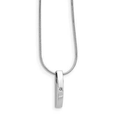 .01Ct. Diamond Necklace Sterling Silver QW184-18, MPN: QW184-18, 883957504223