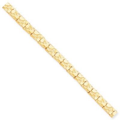 7.0mm NUGGET Bracelet 8 Inch 10k Gold 10N7-8, MPN: 10N7-8, 883957345154