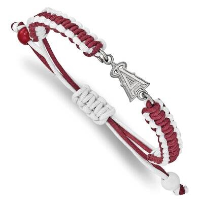 MLB Los Angeles Angels Adjustable Cord Bracelet Stainless Steel ST514ANG, MPN: ST514ANG, 6344010157…