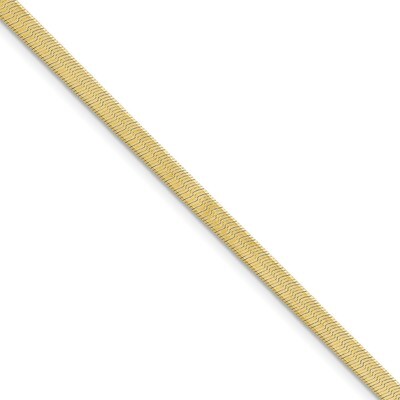 8 Inch 4.0mm Silky Herringbone Chain 10k Gold 10SK040-8, MPN: 10SK040-8, 191101601118