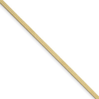 8 Inch 3.0mm Silky Herringbone Chain 10k Gold 10SK025-8, MPN: 10SK025-8, 191101601040