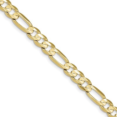 8 Inch 7.5mm Light Figaro Chain 10k Gold 10LF200-8, MPN: 10LF200-8, 886774962436