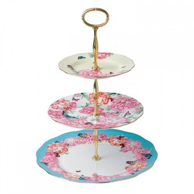 Royal Albert Miranda Kerr Cake Stand Three-Tier Devotion, Gratitude &amp; Joy, MPN: 40001833, 701587018…