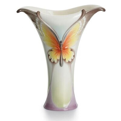 Franz Porcelain Papillonbutterfly Vase FZ01735, MPN: FZ01735,