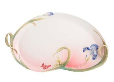 Franz Porcelain Porcelain Fringed Iris and Red Poppy Tray FZ01175, MPN: FZ01175,