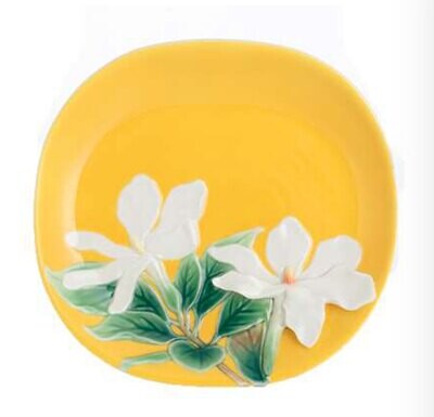 Franz Porcelain Gardenia Flower Plate FZ02799, MPN: FZ02799,